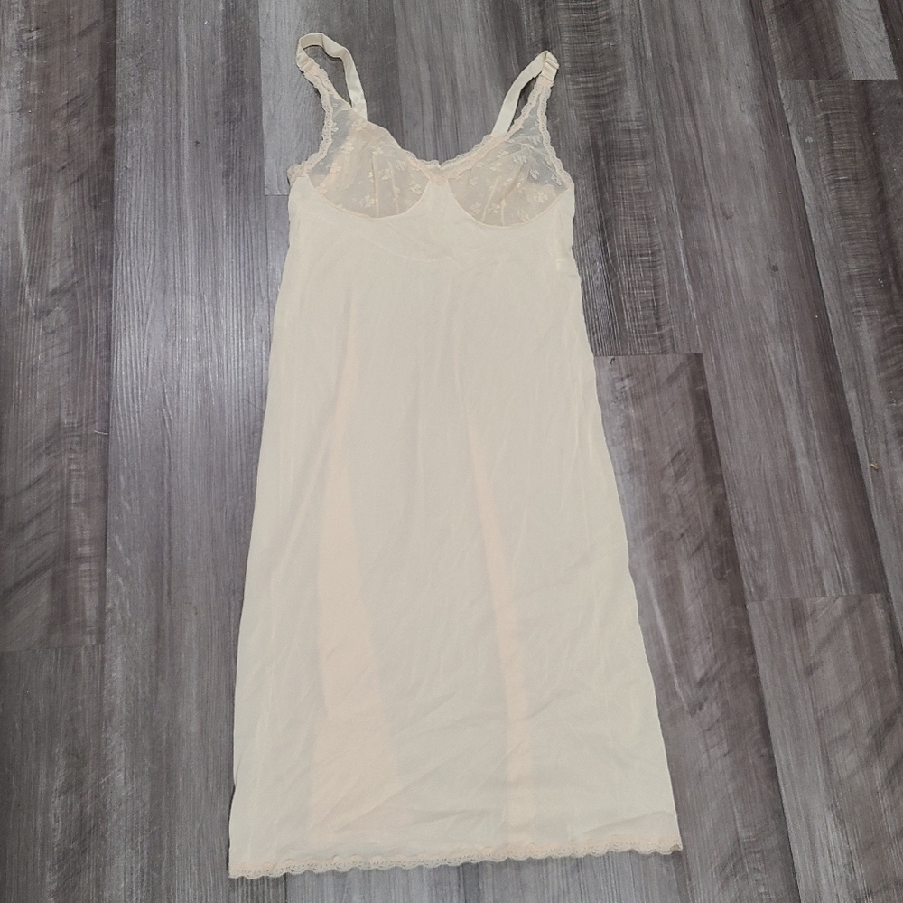 Vintage Nude Vanity Fair Nylon Antron Slip Nightie size 34